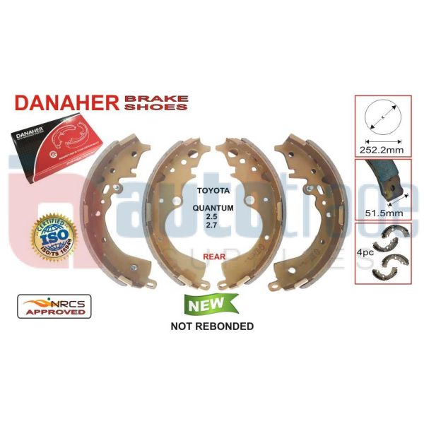 BRAKE SHOE (252.2mmX51.5mm)