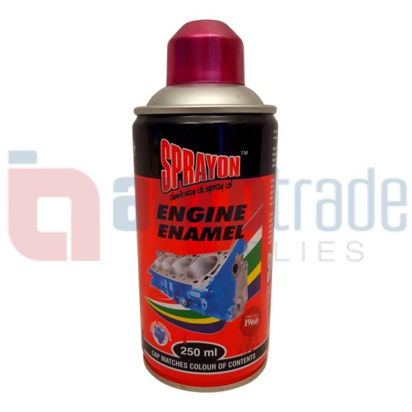 SPRAY PAINT ENGINE RED METALIC