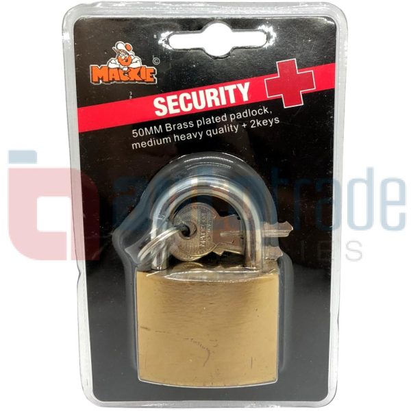 MACKIE BRASS PADLOCK 50MM