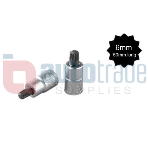 SOCKET SPLINE  6MM