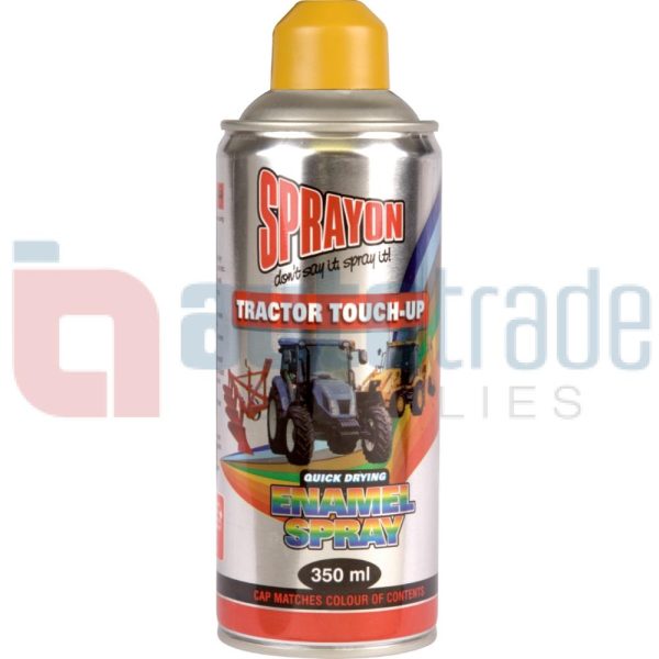 SPRAY PAINT TRACTOR CAT YELLOW