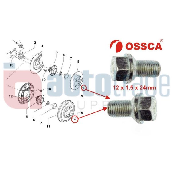 HUB STUD       (10PC)
