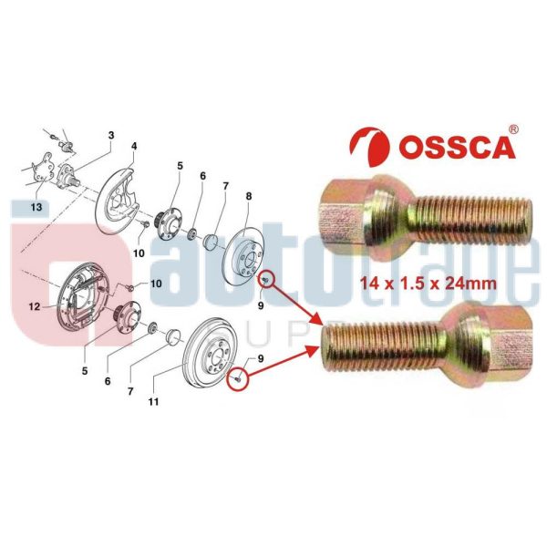 HUB STUD       (10PC)