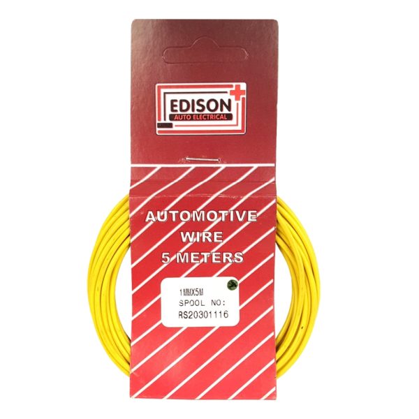 AUTO CABLE 1.0mm (5mtr-YELLOW)