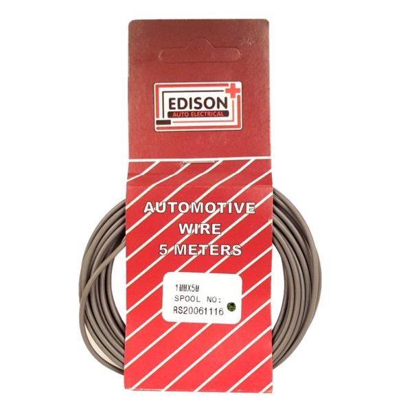 AUTO CABLE 1.0mm (5mtr-GREY)