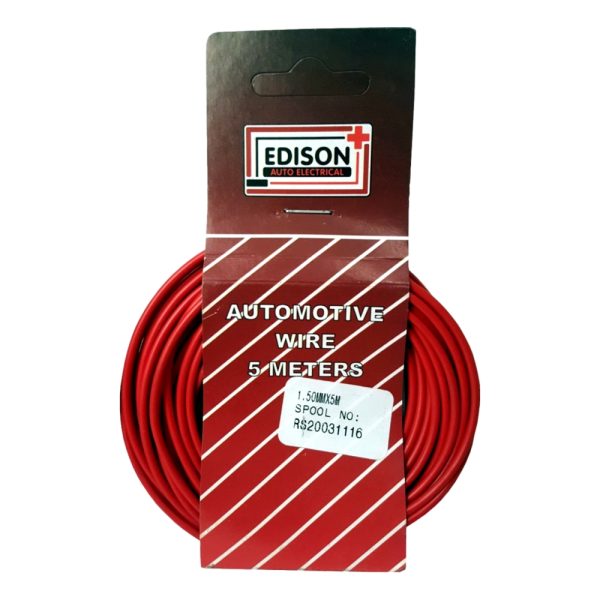 AUTO CABLE 1.5mm (5mtr-RED)