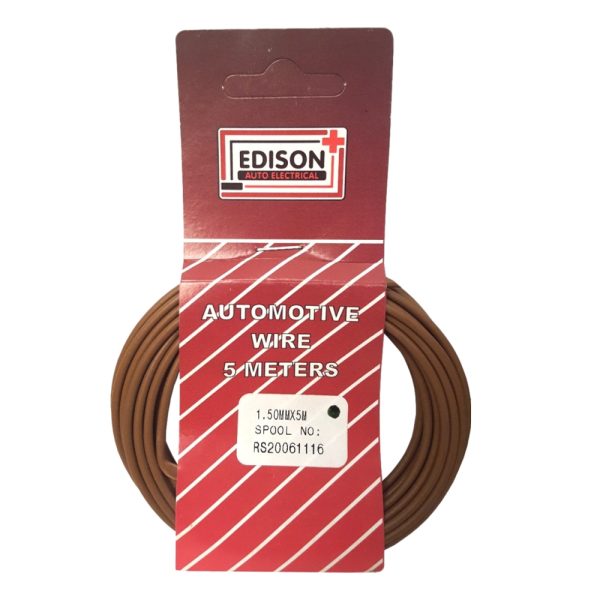 AUTO CABLE 1.5mm (5mtr-BROWN)