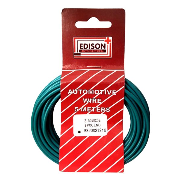 AUTO CABLE 2.5mm (5mtr-GREEN)