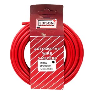 AUTO CABLE 6.0mm (5mtr-RED)