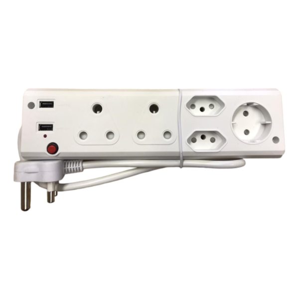 ELECTRICAL PLUG 5 WAY WITH USB