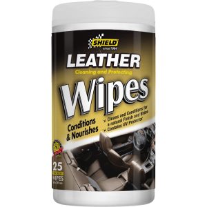SHIELD LEATHER WIPES 25PC