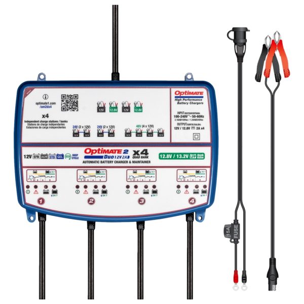 OPTIMATE 2 DUO QUAD BANK 2AMP