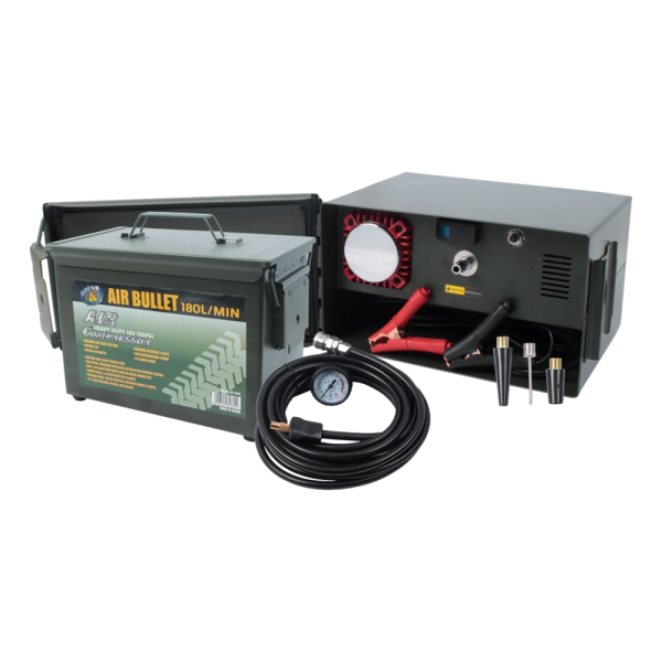 COMPRESSOR LARGE IN AMMO CASE 12V