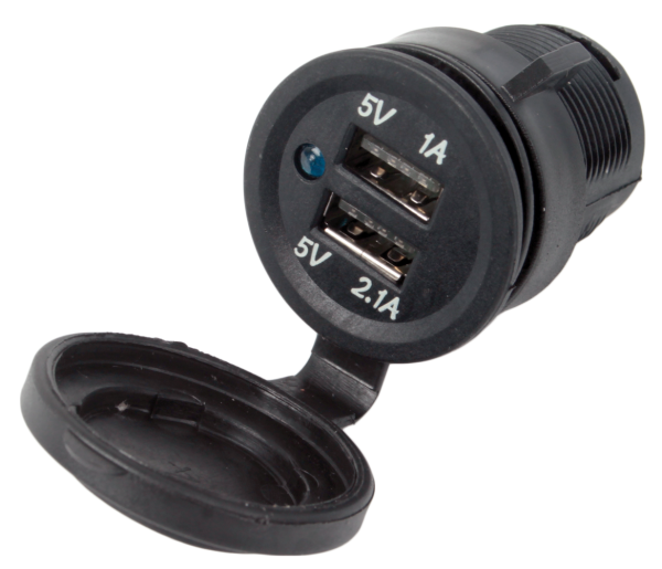 CELL CHARGER DUAL USB 12V