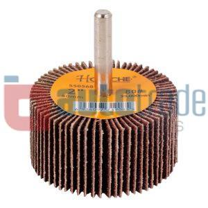 FLAP WHEEL W/SHAFT 80 GRIT 50X25X6MM