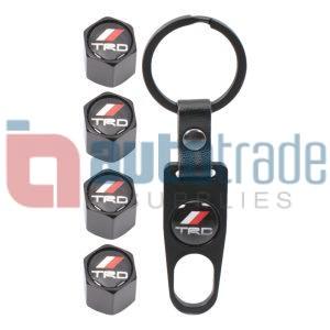 KEY RING & VALVE CAP SET TRD