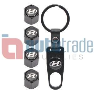 KEY RING & VALVE CAP SET HYUNDAI