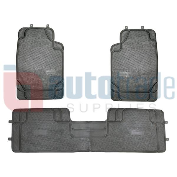 CAR MAT SET BLACK 3PC