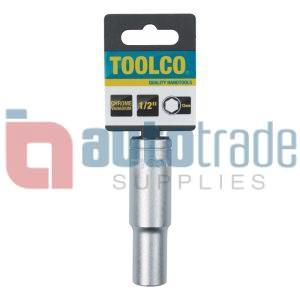 SOCKET TUBE 12MM 1/2DRIVE 76MM LONG