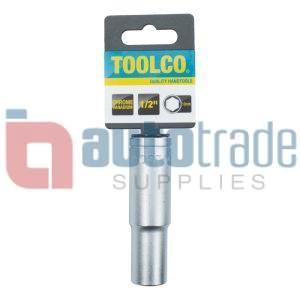 SOCKET TUBE 13MM 1/2DRIVE 76MM LONG