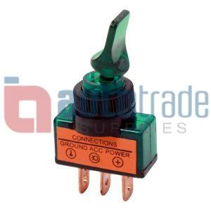 T/SWITCH DUCK BILL GREEN W/LIGHT