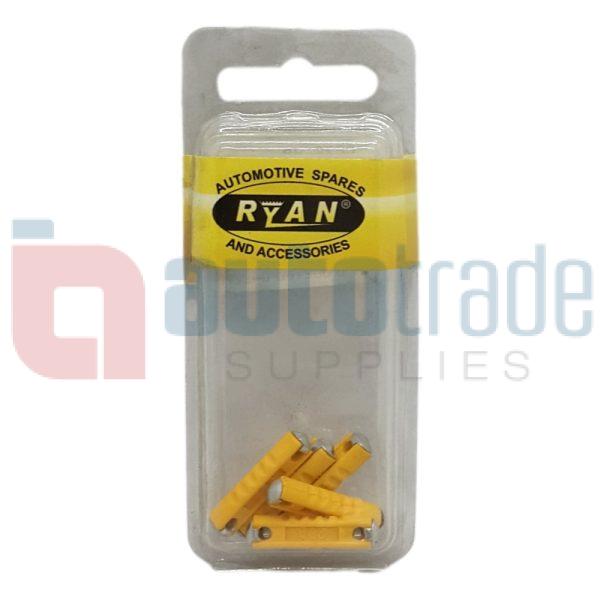 RYAN BAKELITE FUSE 20AMP 5PC