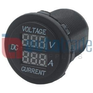 VOLTAGE AND AMP GUAGE RED WORDS