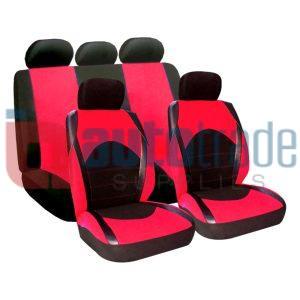 SEAT COVER 9PC RED DINO