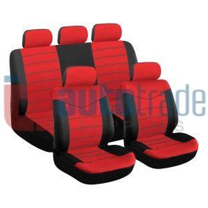 SEAT COVER 9PC RED X TYPE