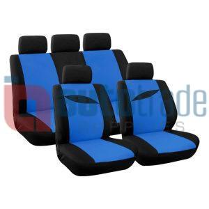 SEAT COVER 9PC BLUE LEAF