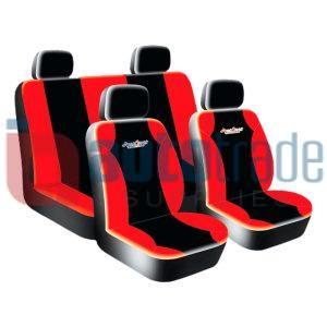 SEAT COVER 8PC RED WEST COAST
