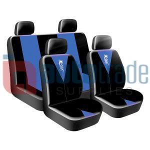 SEAT COVER 8PC BLUE DRAGON MASTER