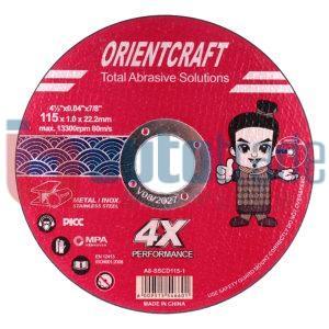 STAINLESS STEEL CUTTING DISC 115X1MM