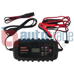 BATTERY CHARGER AUTOMATIC 6/12V 6.5AMP