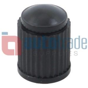 BLACK VALVE CAPS PLASTIC (100 )
